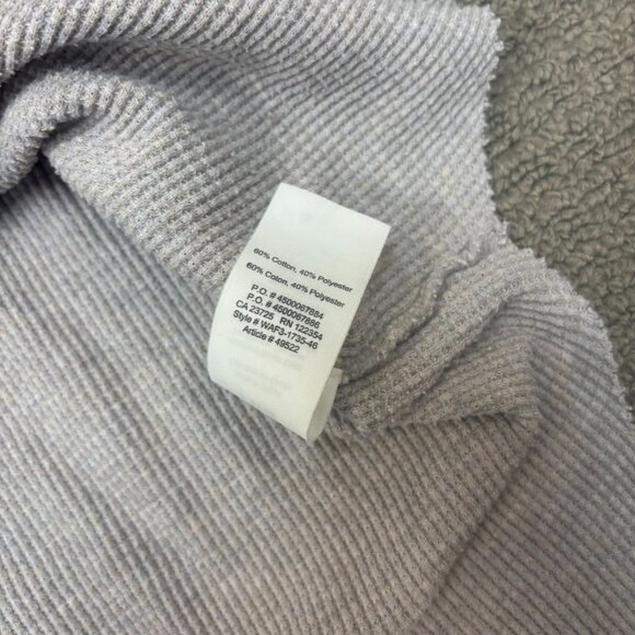 TNA Aritzia Shirt Small Cotton Blend Waffle Knit Scoop Neck Curved Hem Basic - Picture 10 of 10